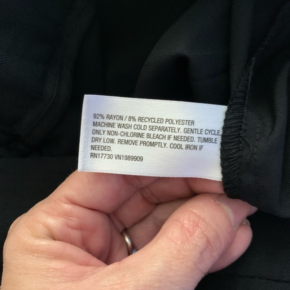 A NEW DAY Pleated Elastic Back Waist Wide Leg Slacks Pants w/Pockets NWT - Picture 11 of 13